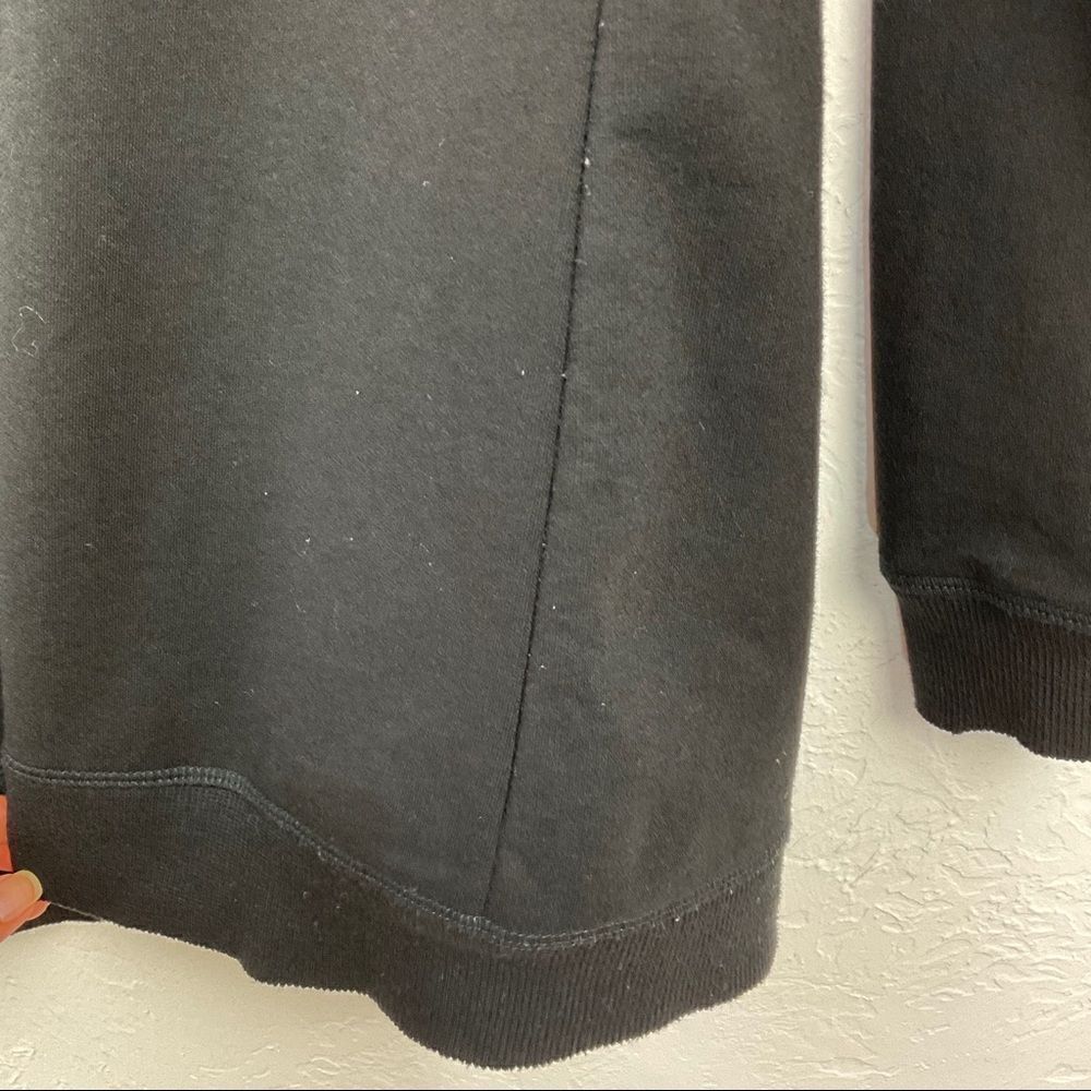 Cloud Chaser Black Lace Up Sweatshirt Medium - Picture 3 of 5